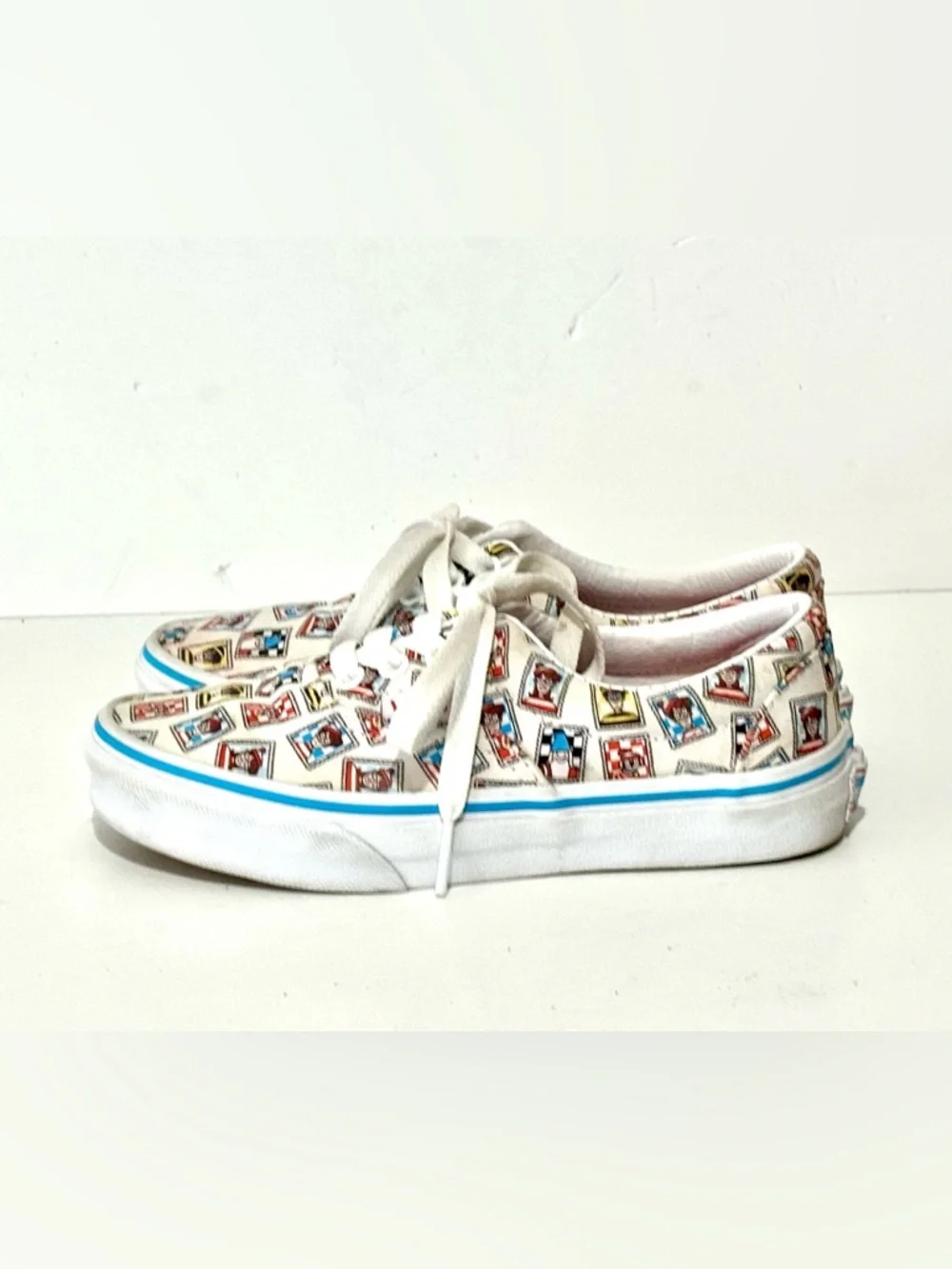 Vans Where’s Waldo Kids Era Sneakers Postage Stamp Youth Boys Girls Size 1